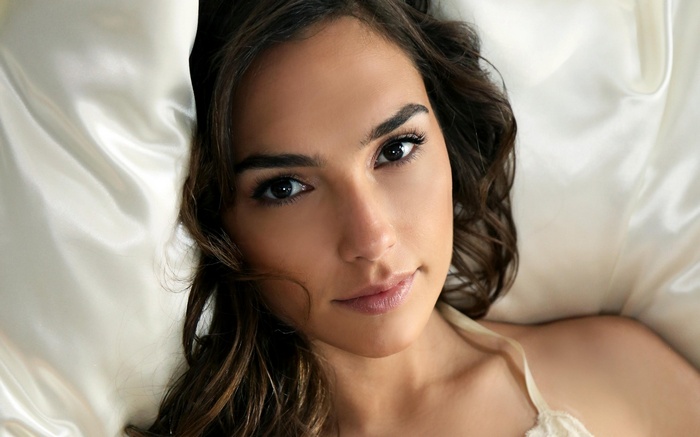 Israelis, Gal Gadot, long hair, women, actress, face, brunette, brown eyes