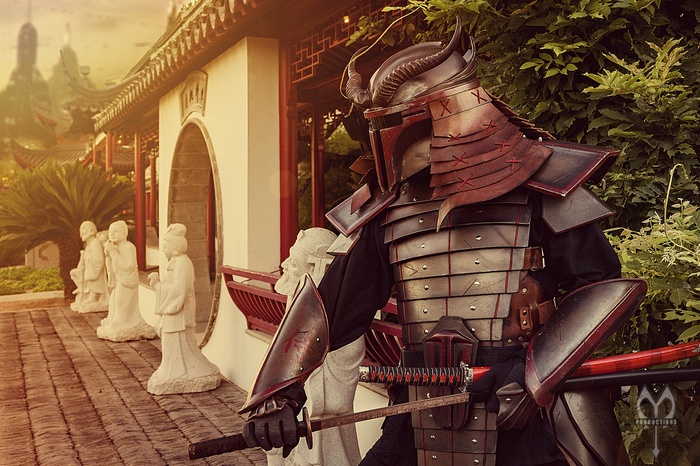 Boba Fett Samurai Warrior with Katana