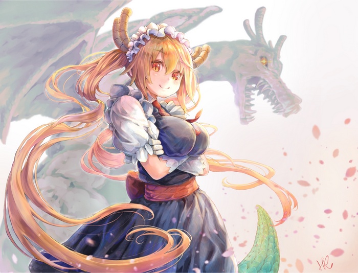 Kobayashi-san Chi no Maid Dragon, anime girls, Tohru (Kobayashi-san Chi no Maid Dragon)