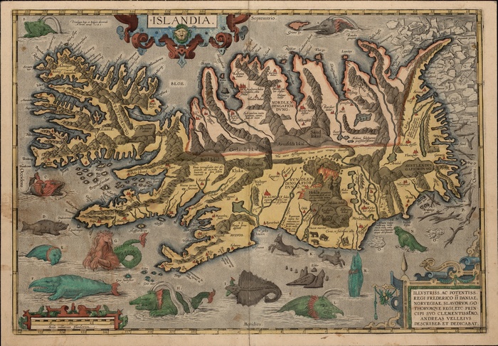 Map of Iceland, "Islandia"