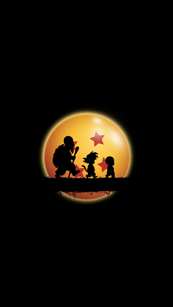 Master Roshi, Goku, and Krillin from Dragon Ball