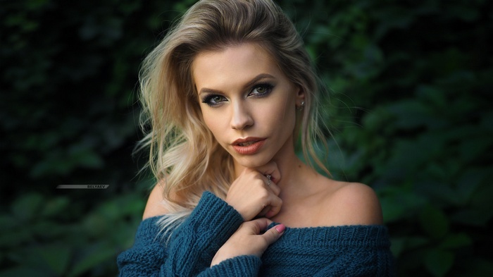 Portrait of a blonde woman by Dmitry Belyaev