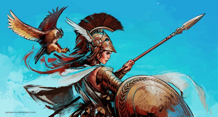 Athena with Owl and Spear