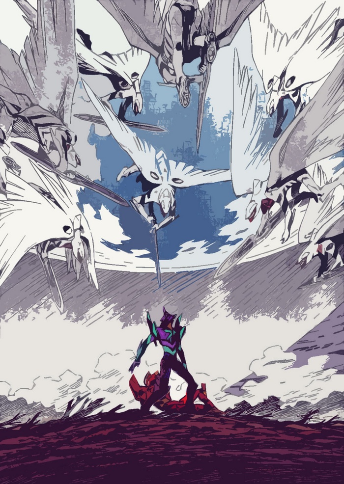 Neon Genesis Evangelion, EVA Series, EVA Unit 01, EVA Unit 02