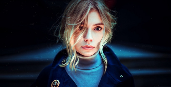 Portrait of a blonde woman by Kirill Bukrey