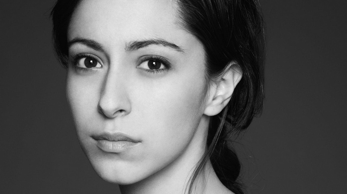 Oona Chaplin monochrome portrait