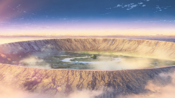 Kimi no Na Wa crater landscape
