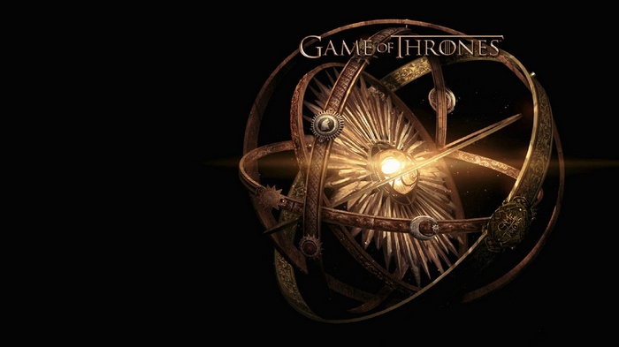 Game of Thrones title card with armillary sphere