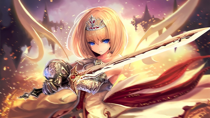 Royal Saber Aurelia from Shadowverse