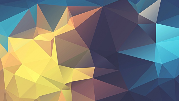 Abstract geometric low-poly artwork