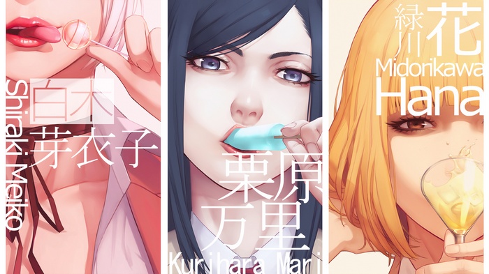 Prison School: Shiraki Meiko, Kurihara Mari, Midorikawa Hana