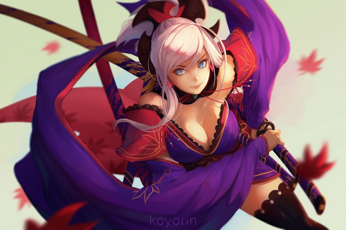 Miyamoto Musashi from Fate/Grand Order with Katana
