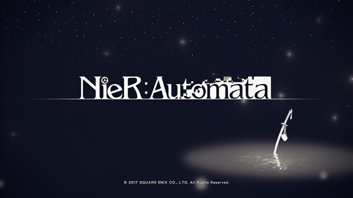 NieR: Automata video game title screen