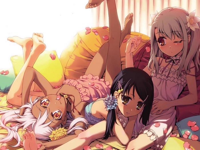 Miyu Edelfelt, Illyasviel von Einzbern, Chloe von Einzbern from Fate Series