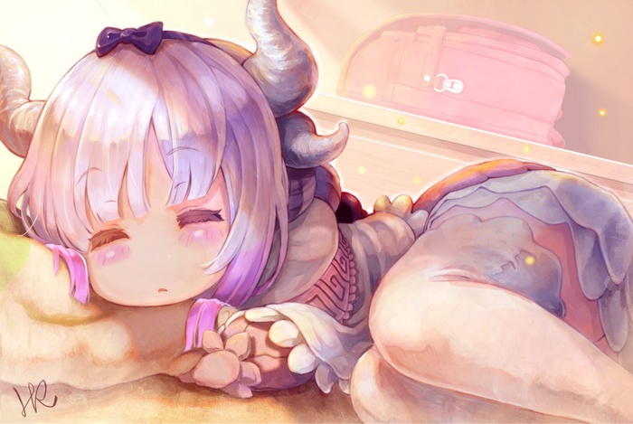 Kanna Kamui from Kobayashi-san Chi no Maid Dragon sleeping
