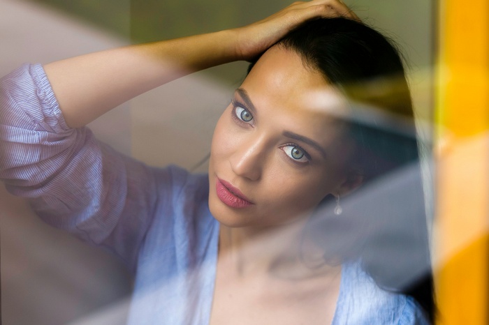 Portrait of Angelina Petrova, a model