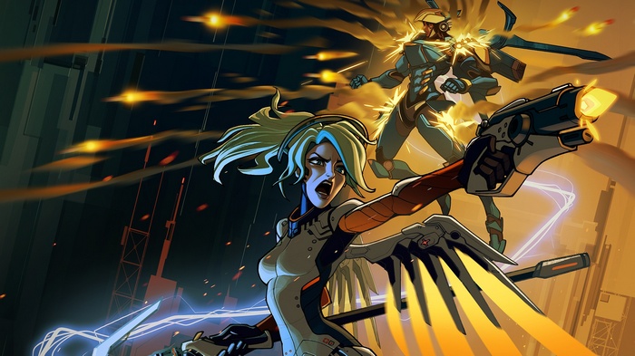 Mercy from Overwatch in combat