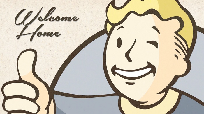 Vault Boy from Fallout giving a thumbs up