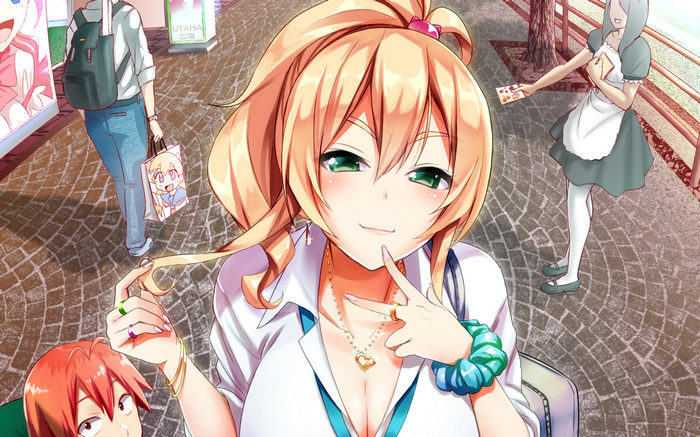 Hashiba Junichi Yame Yukana from Hajimete no Gal