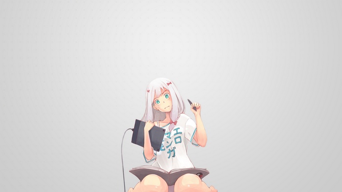 Izumi Sagiri from Eromanga-sensei drawing