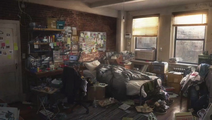 Spider-Man's messy room