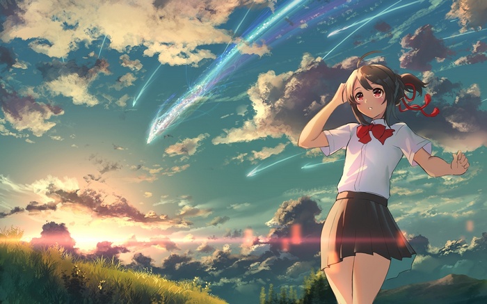 Mitsuha Miyamizu from Kimi no Na Wa.