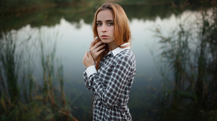 Portrait of a redhead woman by Sergey Fat