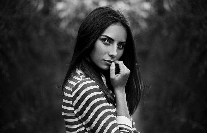 Natalya Ann Nevreva monochrome portrait