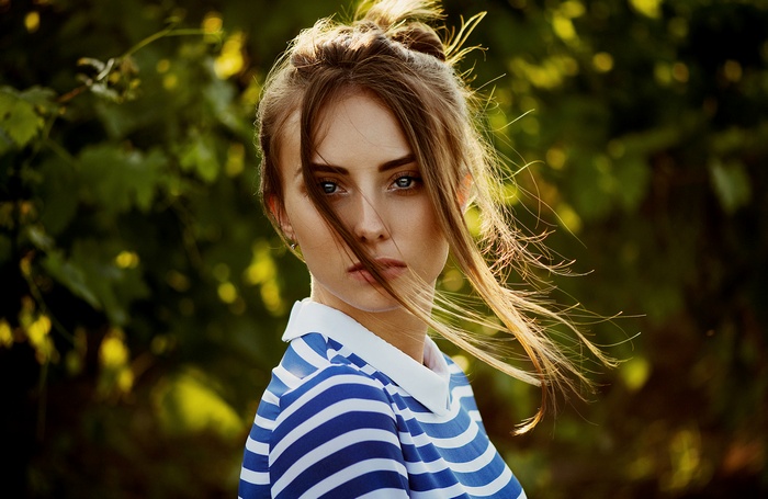 Portrait of Ann Nevreva outdoors