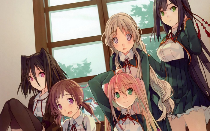 Anime girls from Koi to Senkyo to Chocolate