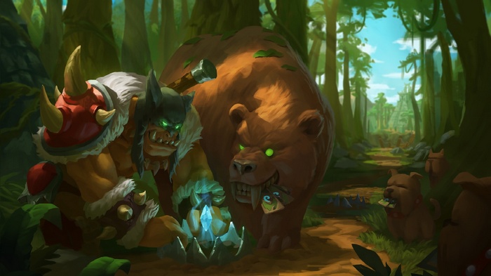 Rexxar and Misha from Hearthstone: Heroes of Warcraft