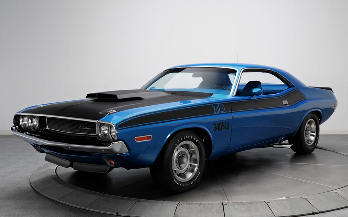 1970 Dodge Challenger T/A blue classic car
