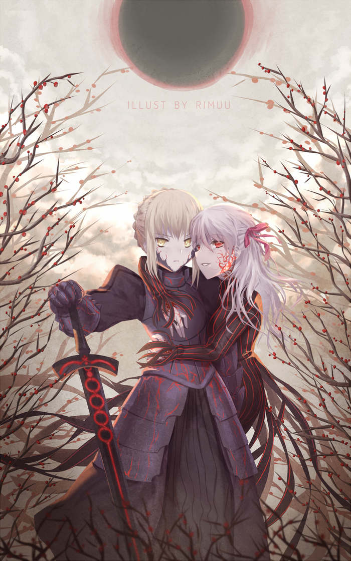 Saber Alter and Matou Sakura from Fate/Stay Night