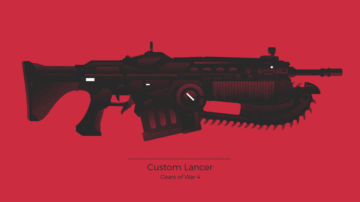 Custom Lancer from Gears of War 4