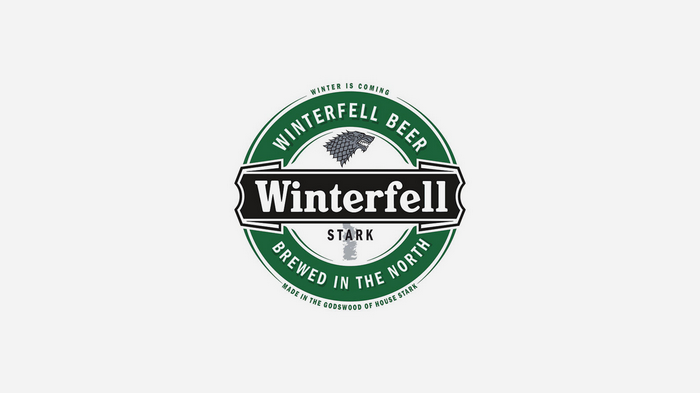 Winterfell Beer Logo from Game of Thrones