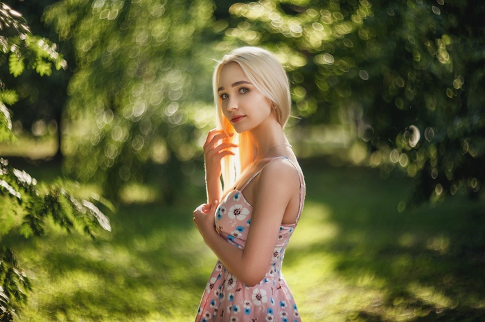 Portrait, Depth Of Field, Dress, Blonde, Women, Women Outdoors, Hd 