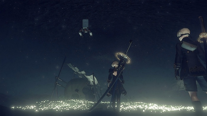 2B and 9S from NieR: Automata in Emil's Place