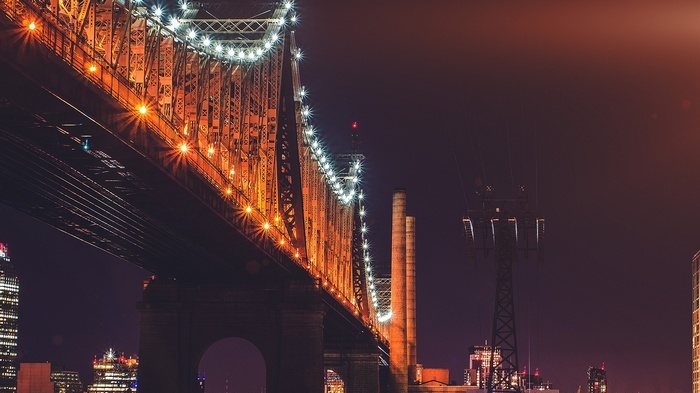 Queensboro Bridge at night
