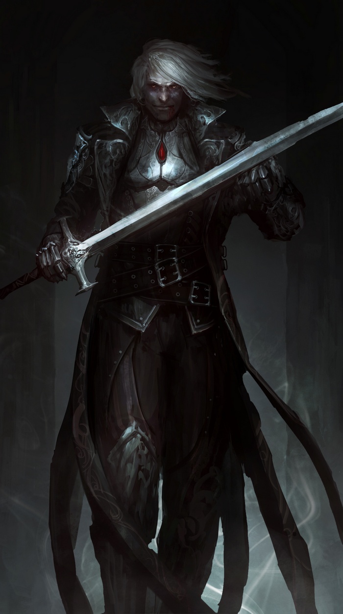 Vampire Warrior with Sword from Magic: The Gathering