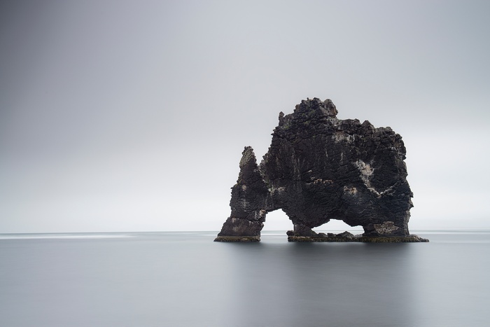 Hvitserkur rock formation in Iceland