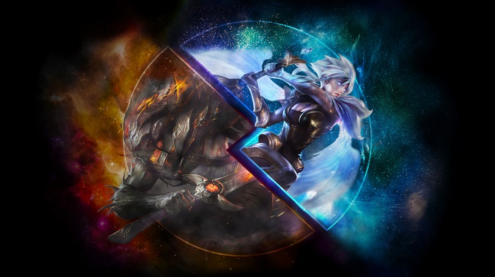 Riven and Yasuo from League of Legends