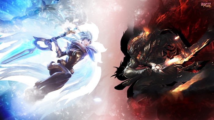 Yasuo and Riven from League of Legends