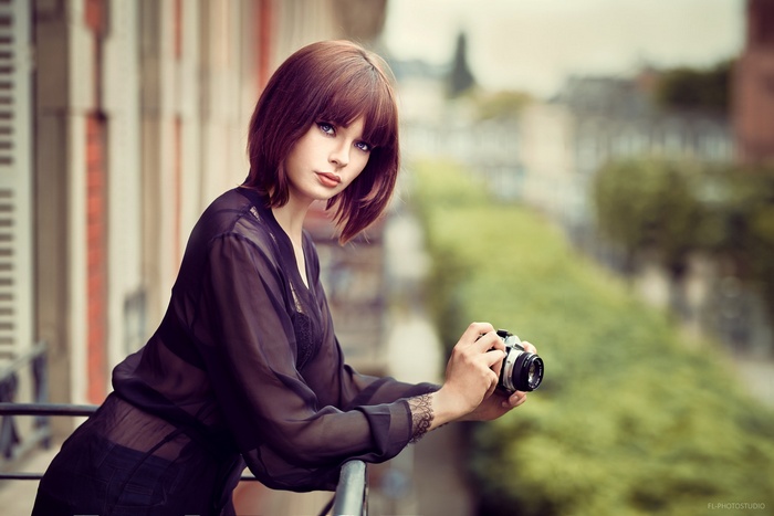 Model Blue Eyes Lods Franck Portrait Marie Grippon Women Hd