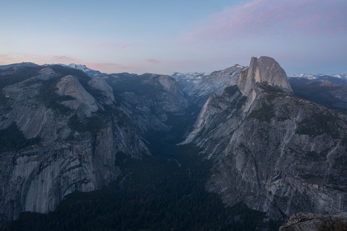 Yosemite National Park Valley at Dusk