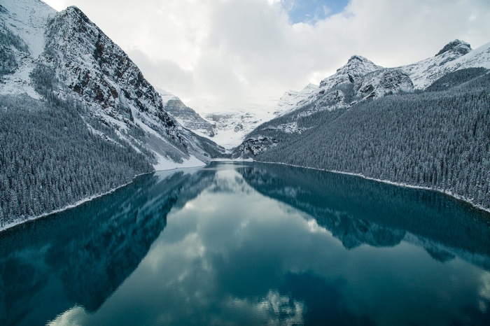 Lake Louise in winter, Canada
