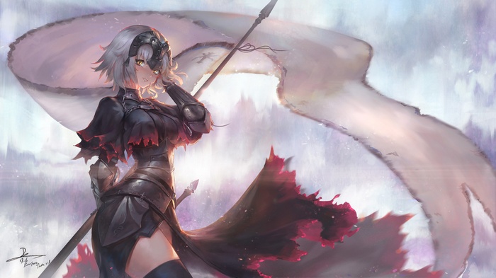 Jeanne d'Arc Alter from Fate/Grand Order with Spear and Sword