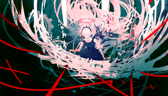Nano Mortis angel playing piano artwork