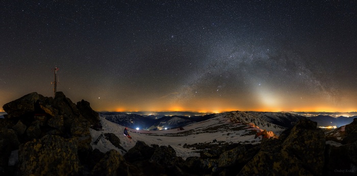 Ondrej Kralik's night panorama of Milky Way over Tatra Mountains