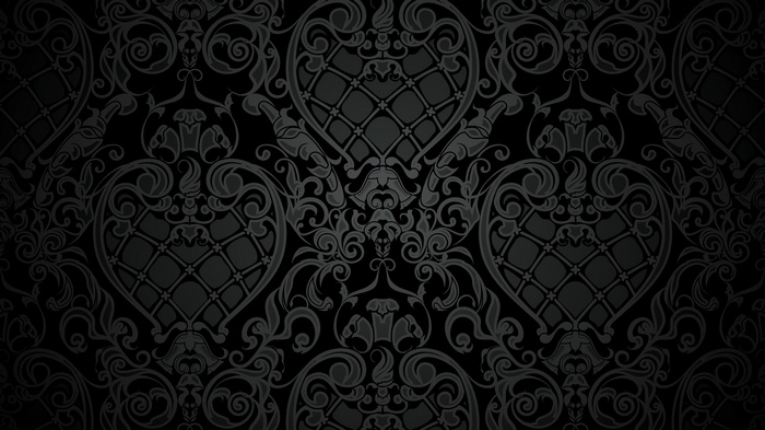Dark ornate damask pattern