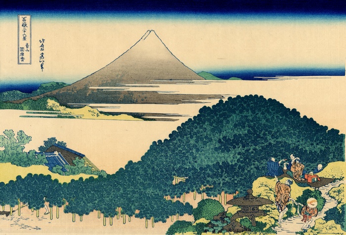 Mount Fuji from the Sea by Hokusai